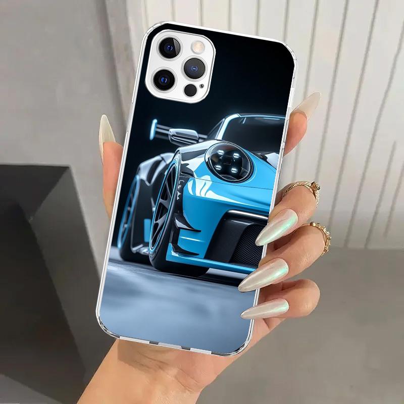 

Sports Car 911 Phone Case for Iphone 17 Air 16 15 Plus 14 13 Mini 12 11 Pro Max 16E 7 8 SE 2020 Soft Funda Print Shell iPhone 12 (12 Pro)