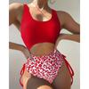 2025 Leopard Print One-Piece Swimsuit Women's Bikini Set