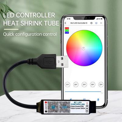 Colorful RGB LED Strip Intelligent Controller Bluetooth 2.4G APP Control LED Dimming Control Automatic Switch USB/DC Interface