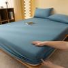 1PC Bed Fitted Sheet Bed Mattress Cover Solid Color Bed Linen Non Slip Mattress Covers Bedsheet Soft and Breathable