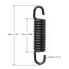 uxcell Motorcycle Kickstand Spring Main Bracket Kickstand Return Spring Jog50 8cm Length Black