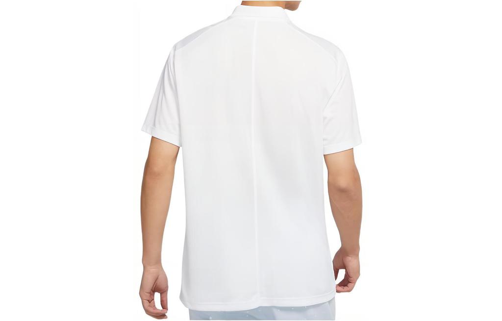 Nike Polo Shirts Men's White Polo Collar Moderate Straight Fit DH0823-100