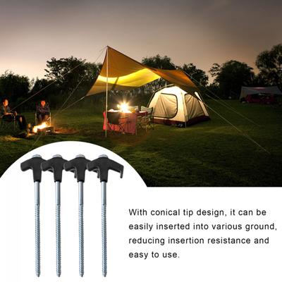 4/8Pcs Tent Nails Outdoor Camping Ground Stakes High Strength Rustproof Corrosion Resistant Luminous