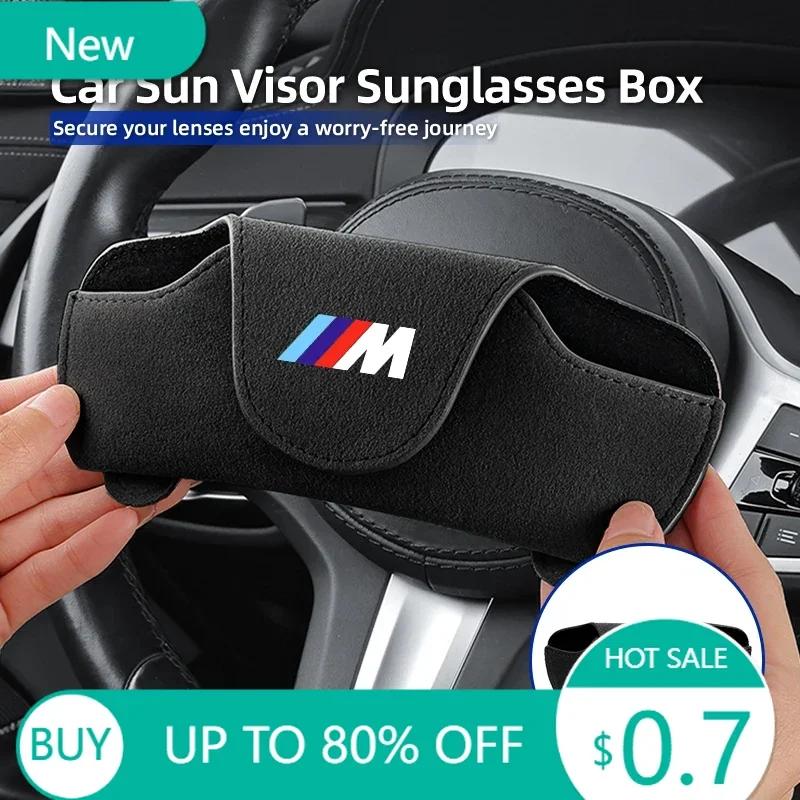 New Car Visor Glasses Holder Clip Sunglasses Storage Case Accessories For BMW 1 3 5 Series X1 X4 X5 X7 G20 G38 F20 F39 F48