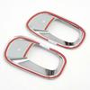 For Jeep Renegade 2015-2023 Bright Chrome Rear Fog Light Eyelid Molding Trim 2PC