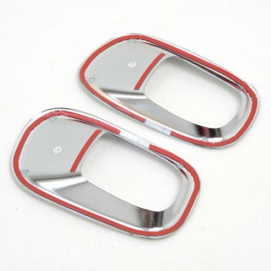 For Jeep Renegade 2015-2023 Bright Chrome Rear Fog Light Eyelid Molding Trim 2PC