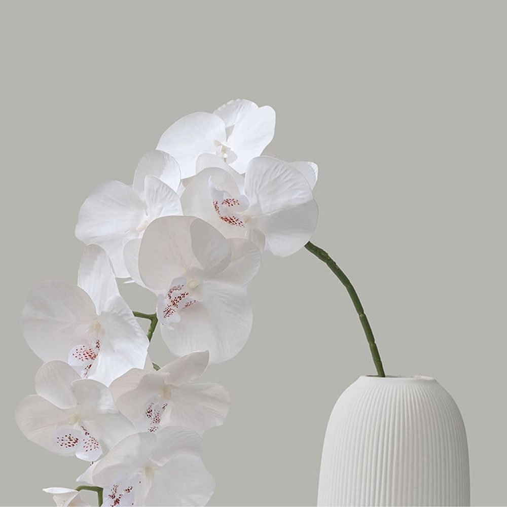 9 Head Artificial Butterfly Orchid Flower Realistic Simulation Plant  Wedding Party