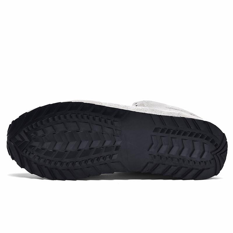 Botas masculinas à prova dwaterproof água botas de inverno leve altura superior sapatos de couro mais 48 sem deslizamento botas de neve quentes de pelúcia calçados femininos