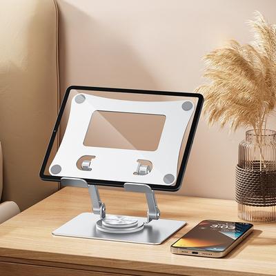 1 Stück 360° drehbarer Metallplattenhalter Schreibtisch Vertikale Höhenerhöhung Malen Spiel Lernmaschine Geeignet für iPad Halterung
