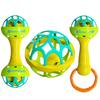Colorful Hand-Cranked Bell & Ball Toy for Infants & Young Children - Safe ABS Material, Sensory Learning