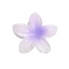 Elegant Gradient Plumeria Acrylic Hair Claw for Women Fashion Flower Hairpins Back Headwear Hair Accessories Jewelry Gifts