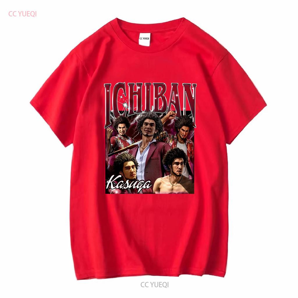 Limited Ichiban Kasuga Vintage T Shirt For Women and Man SweaT 90s Bootleg Long or Short Sleeves Vintage Washed Homme Stretched