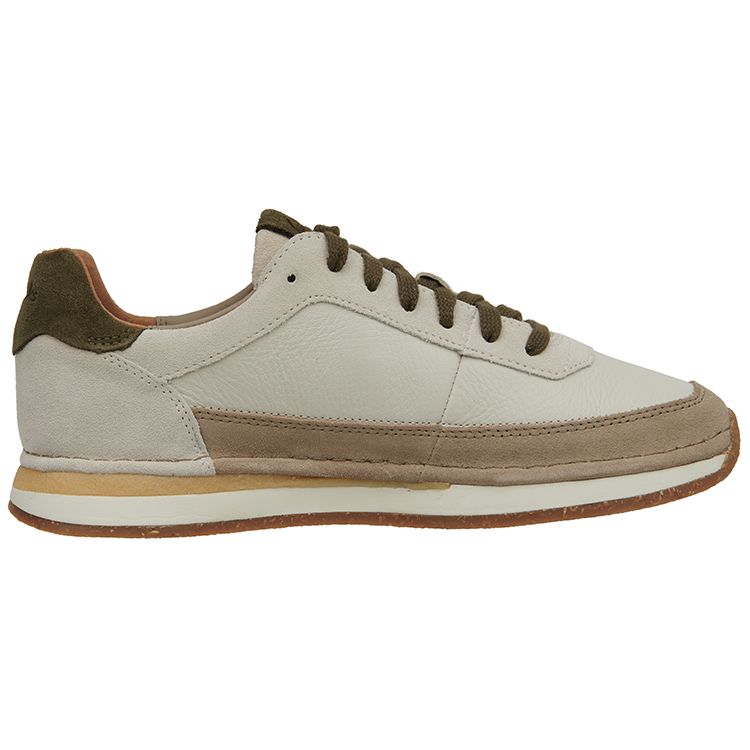 Clarks Craft Run Lace Retro Casual Running Shoes Men sneakers Beige 261657787
