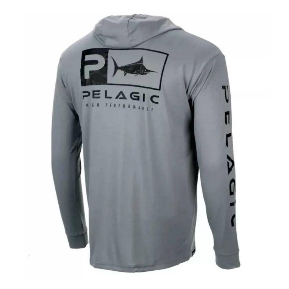 PELAGIC Men's Long-Sleeve Fishing Suit, Sea Fishing, Lure Fishing, Quick-Dry, Breathable, Sun Protection Fishing Suit