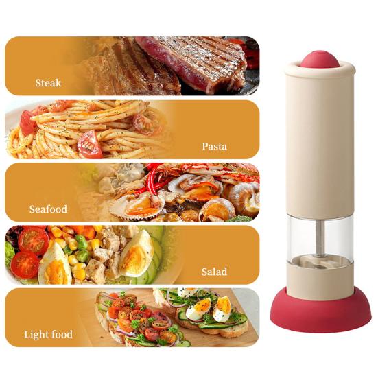 Yousheng Electric Pepper Grinder Rechargeable Salt And Spice Mill with Adjustable Coarseness One-Hand Operation Kitchen Seasoning Tool