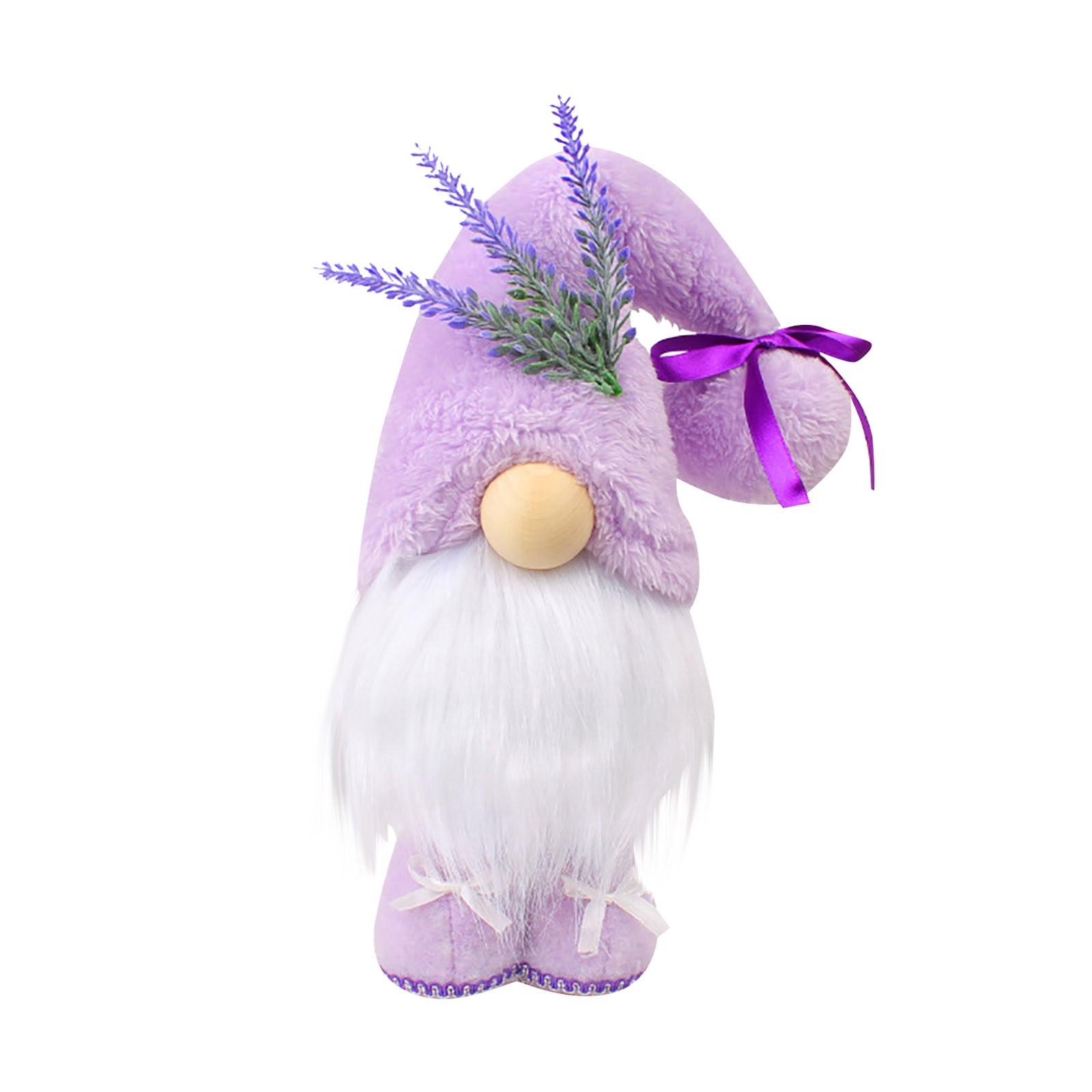 

Christmas Decoration Faceless Doll Standing Doll Purple Fabric Dwarf Doll Desktop Decoration Ornaments фіолетовий