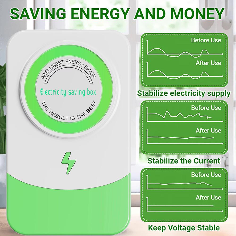 8-1pcs Power Save Electricity Energy Saver 90V-250V US/EU/UK Plug Stable Voltage Saver Smart Saving Box Safe Plug Household