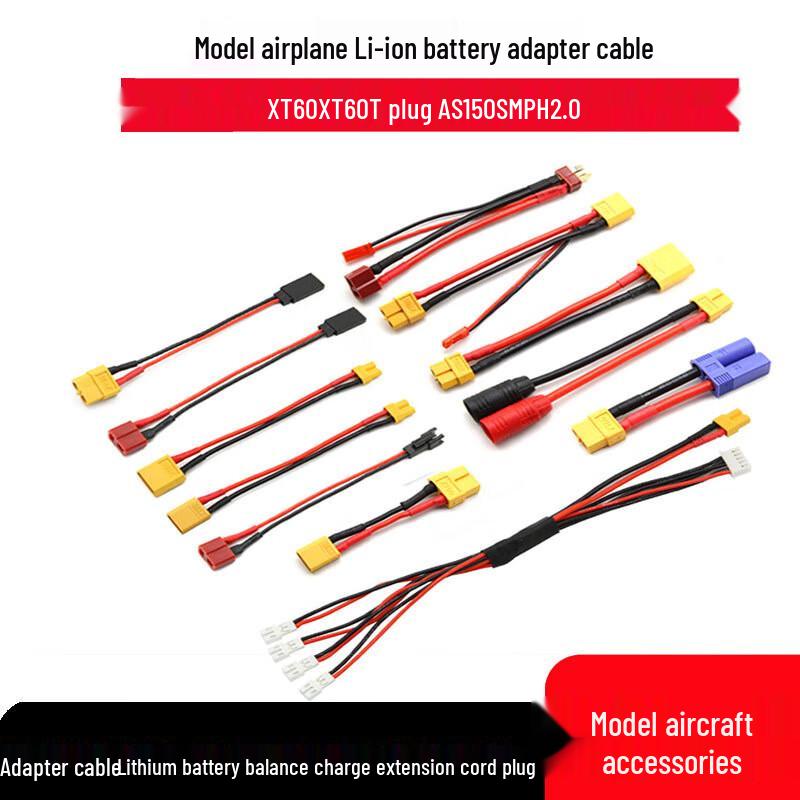 Adattatore di ricarica per batterie LiPo da XT60 femmina a XT90 maschio
