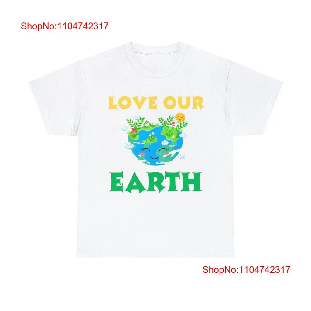 Vegan Love Our Earth Climate Change Recycle Save Planet T Shirt vintage Washed fashion Top For Everyday Wear designer clothes