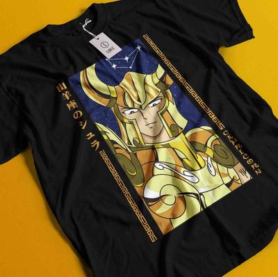 Saint Seiya T-Shirt Knights Of the Zodiac Hyoga Ikki Shun Anime Manga Tee Unisex