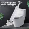 Toilet Unclogger, Leather Handle, Unclogger, Toilet Pointed Suction Cup