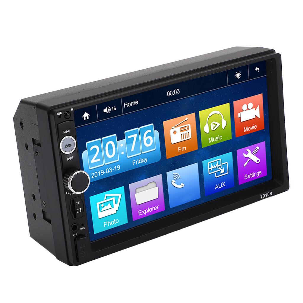 7in Dokunmatik Ekranlı Multimedya Ünitesi DC12V Carplay Kablosuz Android Auto Bluetooth AUX MP5 Çalar için Araç Multimedya Alıcısı