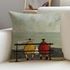 Copricuscino d'Arte P-Sam Toft Set Federe in Lino Naturale, Decorazione All-In-One per Divano, Camera da Letto e Sedia