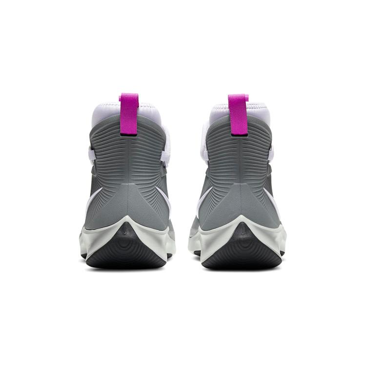 New Nike Binzie Boot High-Top Kids' Outdoor Shoes Gray Purple Children Aged 3-7 Years Old BQ5381-003