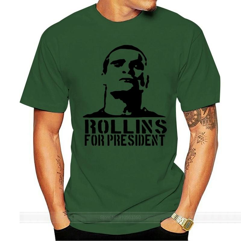 Rollins for President T Shirt - Funny T-shirt Comic Henry Punk Rock Tv