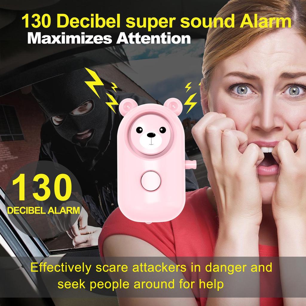 130dB Personal Safety Alarm for Self-Defense, Ideal for Women, Students, and Elderly