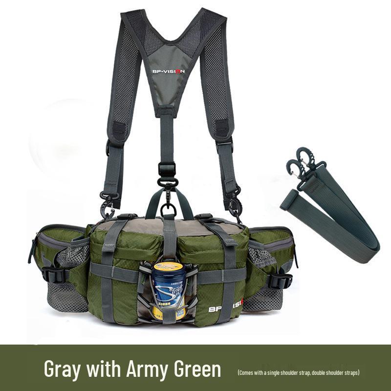 2025 Multifunctional Outdoor Waist Bag for Hiking, Climbing, and Cycling – Unisex Water Bottle Backpack