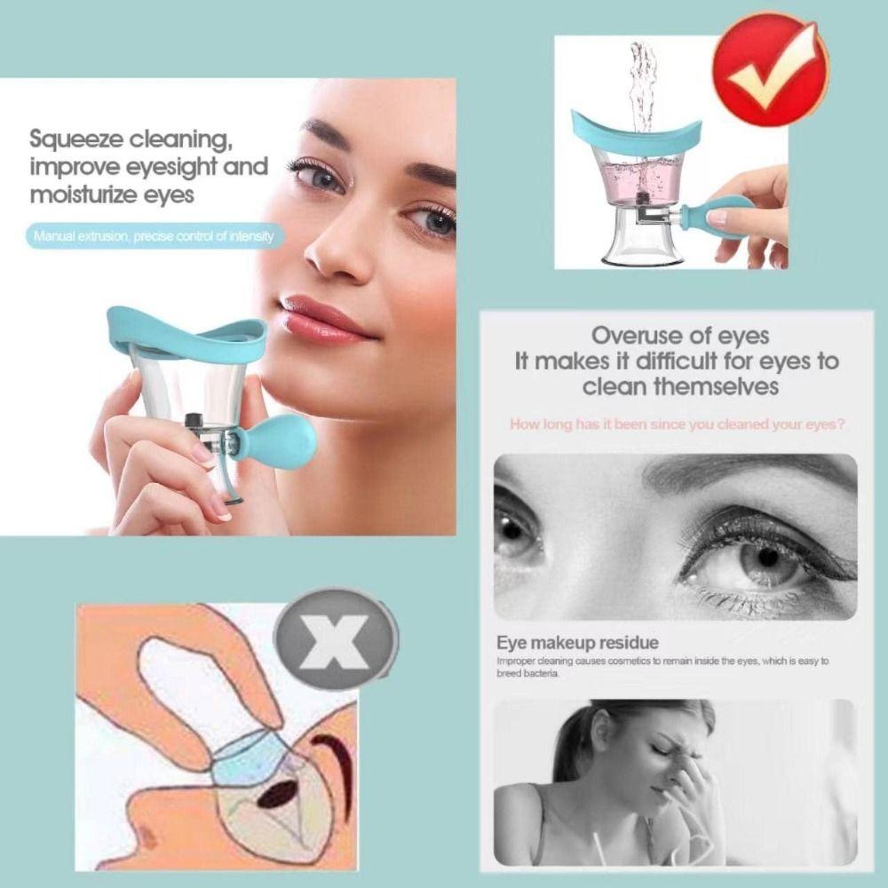 Manual Eye Wash Cups Soft Silicone Eye Cleaning Tool Portable Eyewash Cups  Students