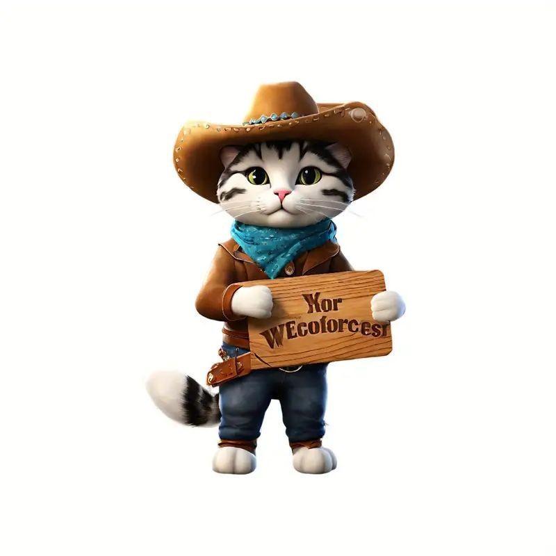 

Cat Delightful Acrylic Charm For Car Interior Decoration Personalization And