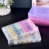 28/56 Grids Plastic Jewelry Storage Box Necklace Earrings Rings Jewelry Packaging Organizer Portable Pill Medicine Storage Box