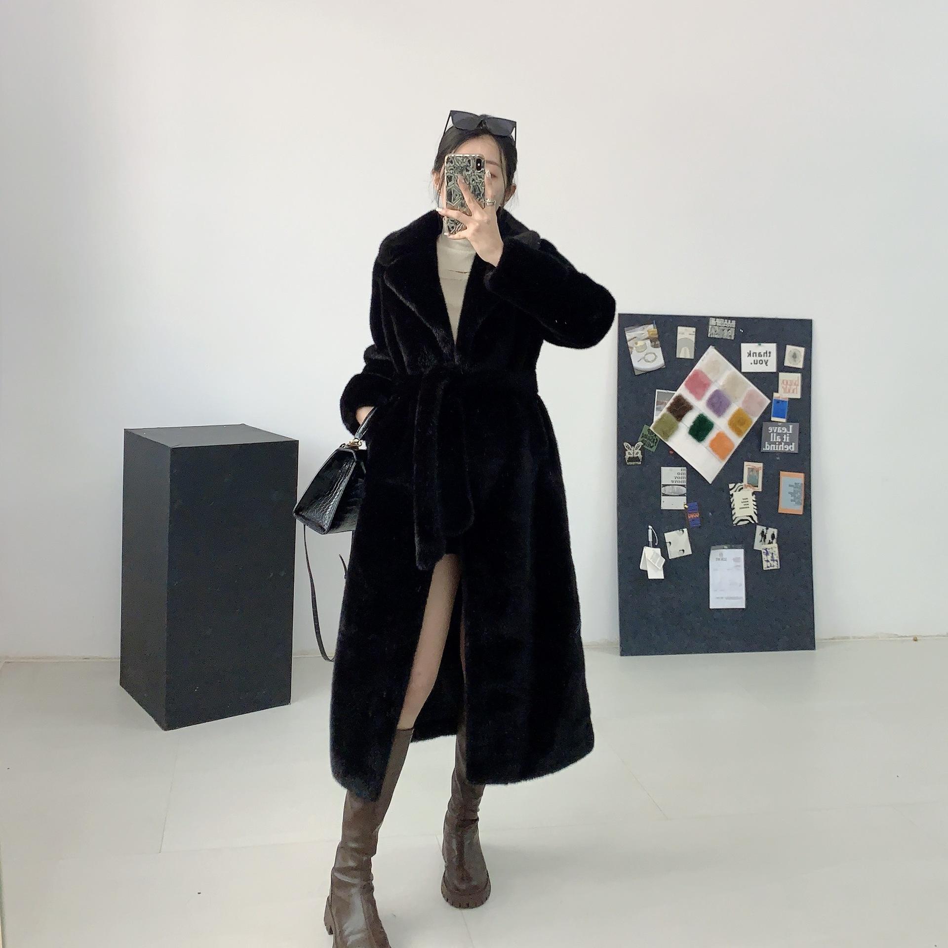 Новая осенне-зимняя меховая имитация норки с леопардовым принтом — фото 3