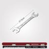 Double-Headed Open-End Wrench Set: Sizes 6-7, 8-10, 12-14, 14-17, 19-22.