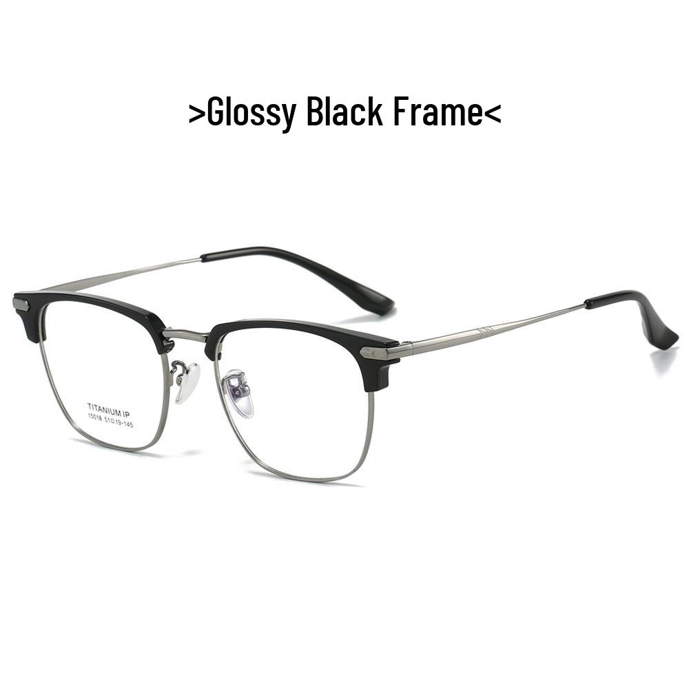 2024 Summer Ultra-Light Titanium Business Glasses - Unisex Anti-Blue Light Myopia Eyewear, Style 15016