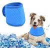 Cooling Neck Wrap Cats Dogs Pet Scarf Ice Gel Comfort Bandana In Blue Green Pink
