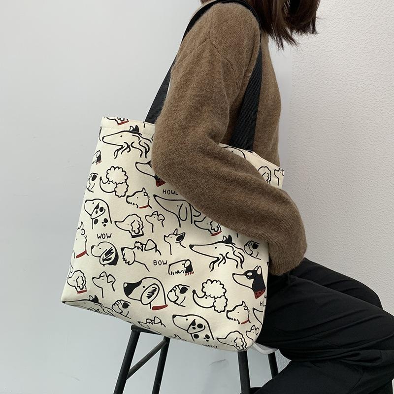 Canvas Bag Women Outing Travel Large Capacity Handbag Bags