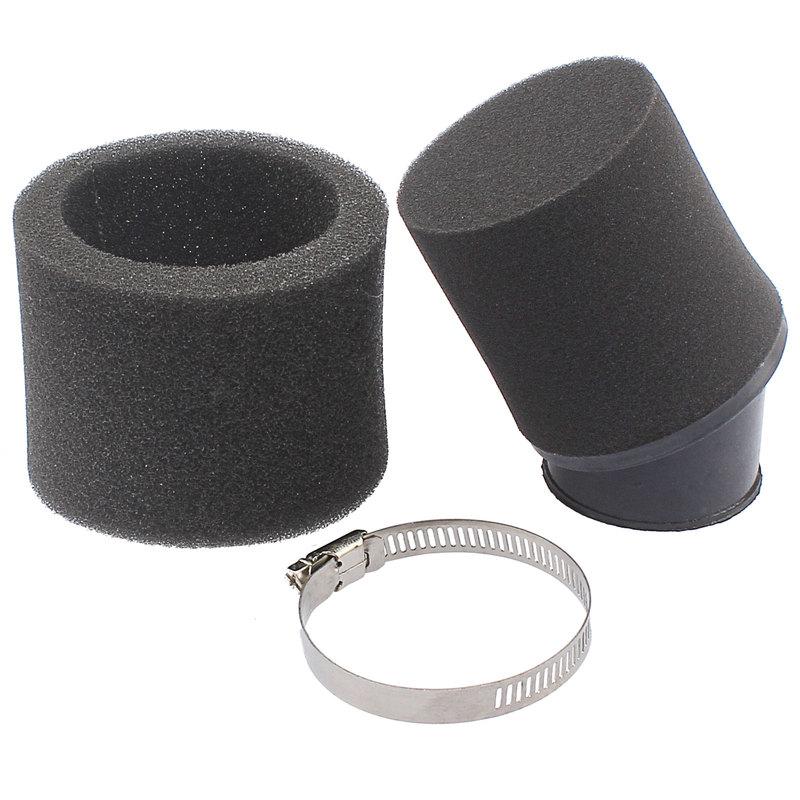 44mm 45mm 46mm Angled Air Filter Cleaner 50cc 70cc 90cc 110cc 125cc Motorcycle ATV Go Kart Moped Pit Dirt Super Pocket Mini Bike