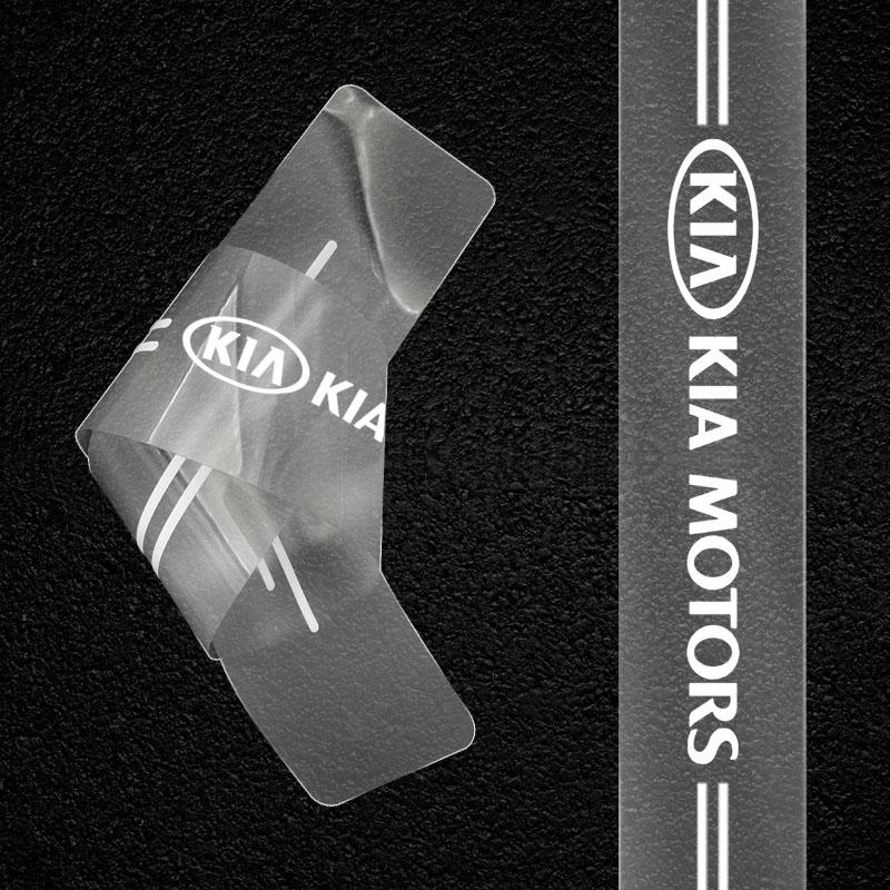 Auto Türschwellen Schutz Transparent Dekoratives Abzeichen Aufkleber Für Kia Ceed Sorento Sportage Niro Optima Picanto Rio Morning Forte K8