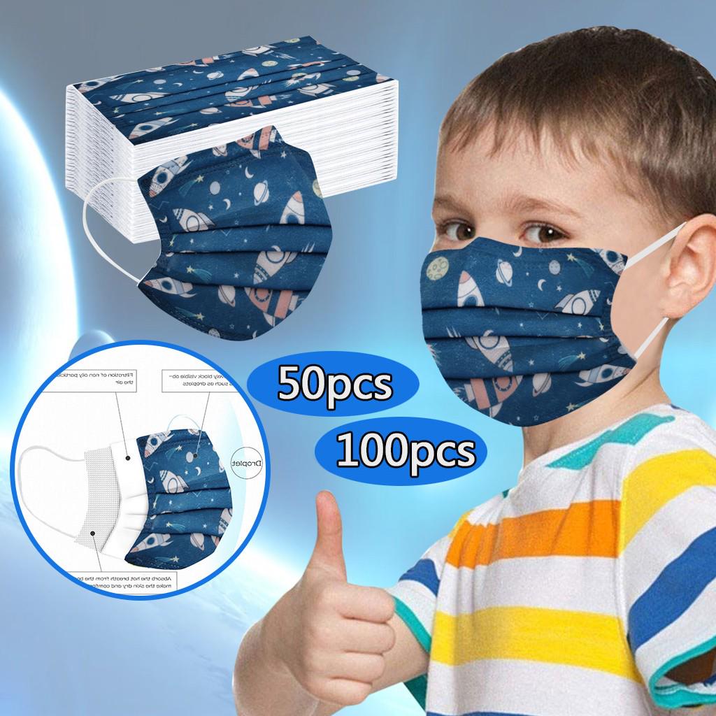 Kids Children Mask Disposable Face Mask Industrial 3Ply 50PCS/100PCS
