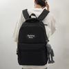 Color Block Student School Bag Men's Large Capacity Backpack Women Travel Couple Bag