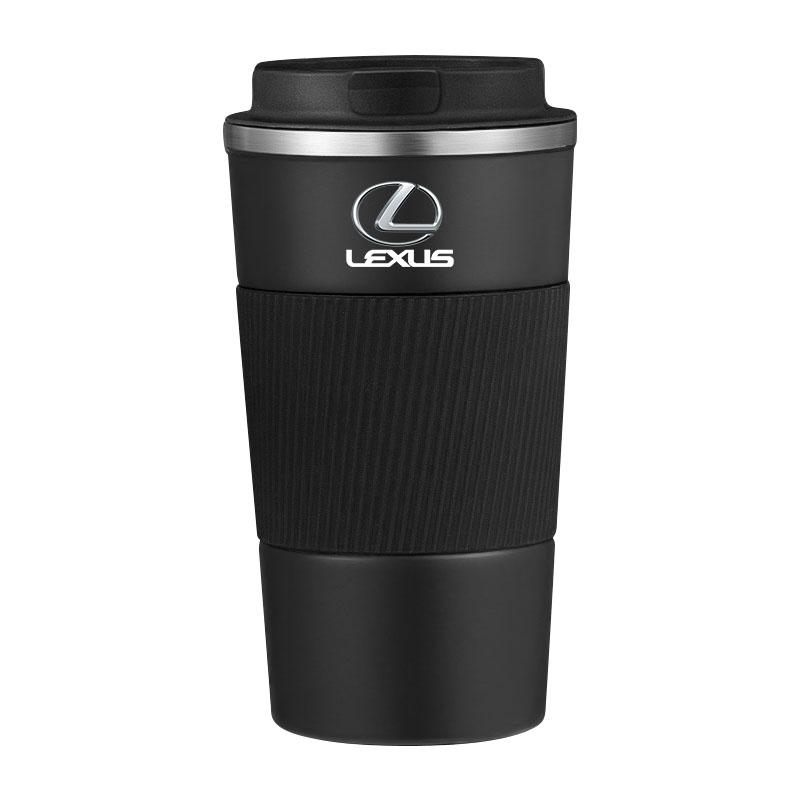 

1Pc Stainless Steel Coffee Thermos Mug Car Vacuum Flask Travel Thermal Cup For Lexus CT200H GX400 GX460 IS250 IS300C RX270 ES240 чорний