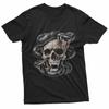 Gothic Skull Snake Streetwear TShirt Unisex T-Shirt