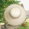 MUQZI Sports Accessory Men Women Bamboo Weave Summer Outdoor Sun Protection Wide Brim Straw Hat Cap