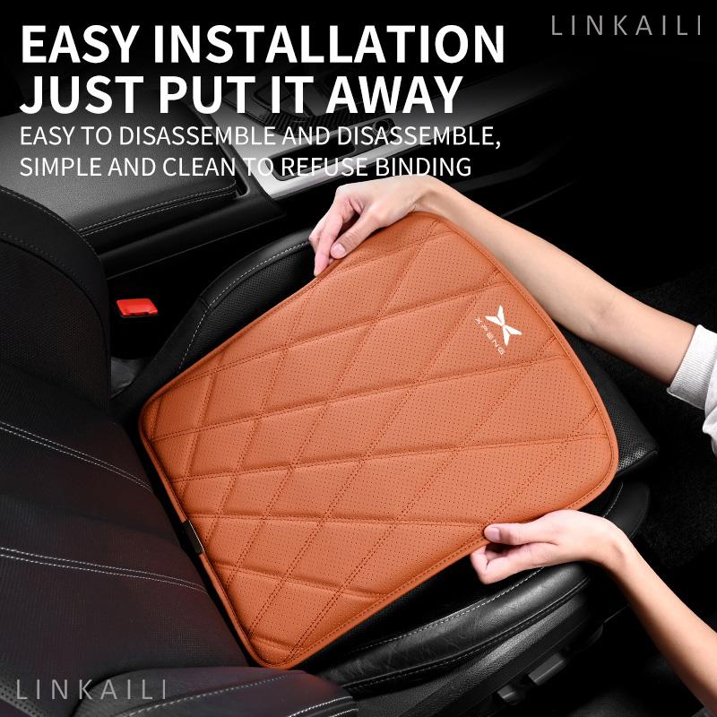Car seat cushion is suitable for Xpeng P7 G3 G3i G9 P5 X2 N5 F30 H93 leather breathable non-slip cushion car accessories