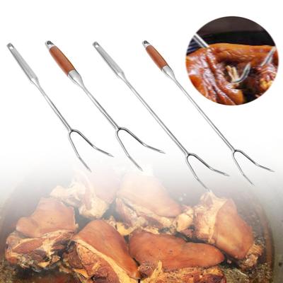 Meat Fork Kitchen Utensils Comfortable Grip Practical Sturdy Handheld Professional for Cooking Serving BBQ Grilling Carving
