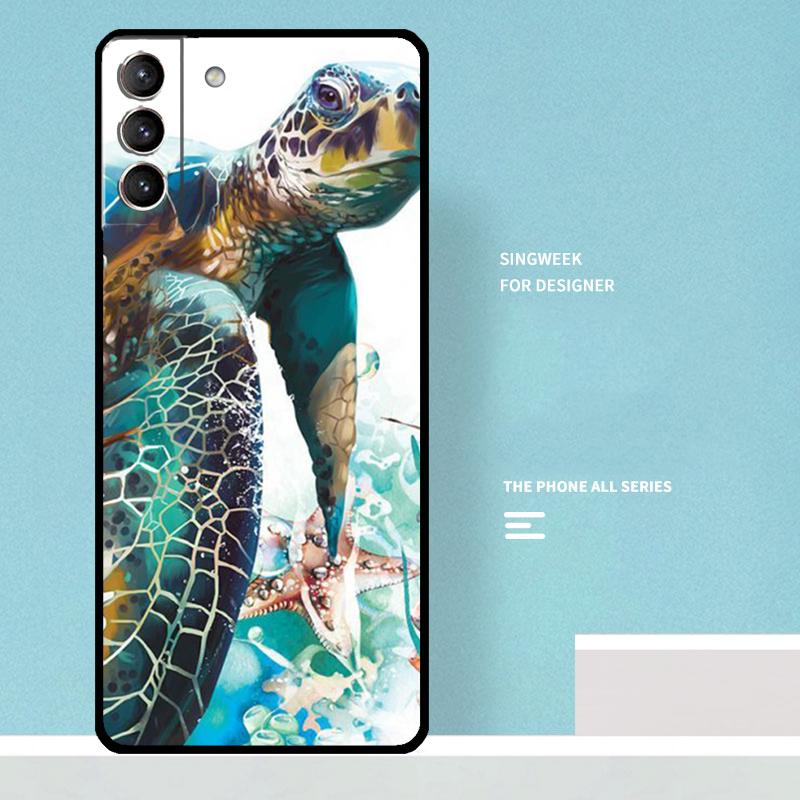 warming green turtles Case For Samsung Galaxy S25 Ultra S20 S21 S22 S23 S24 Plus S9 S10 S24 FE S25 FE Phone Cover