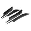 4pcs Car Front Bumper Deflector Lip Splitter Fins Canards Body Spoiler Carbon Fiber